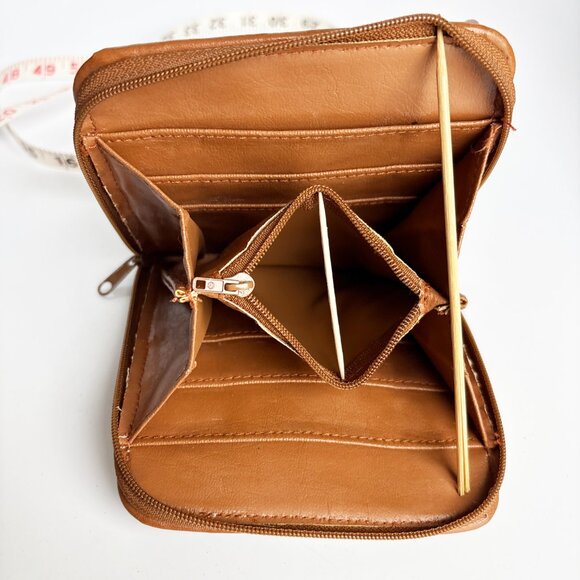 Vintage Adrienne Picard Leather Organizer Belt Bag All Weather Leather - Picture 7 of 8